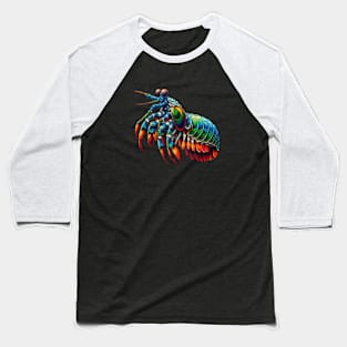 Peacock Mantis Shrimp Baseball T-Shirt